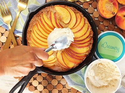 Simple Skillet Peach Cake